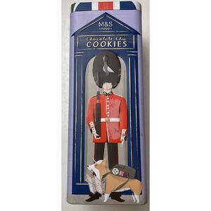 M&S-London Palace Guard EMPTY Cookie Tin Collectable Container Display-Corgi